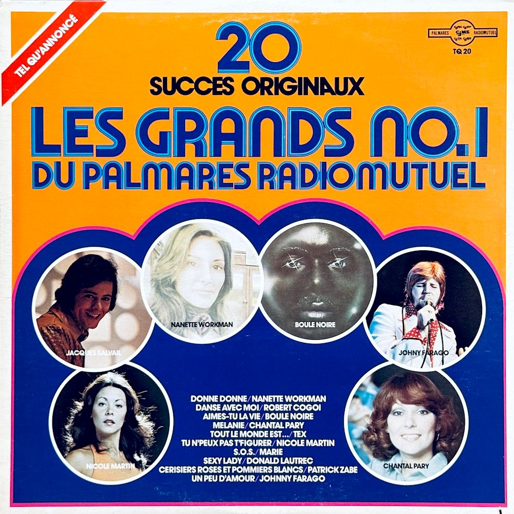 Various - Les Grands No.1 Du Palmares Radiomutuel : 20 Succès Originaux [Vinyl] | Radiomutuel (TQ 20) - main
