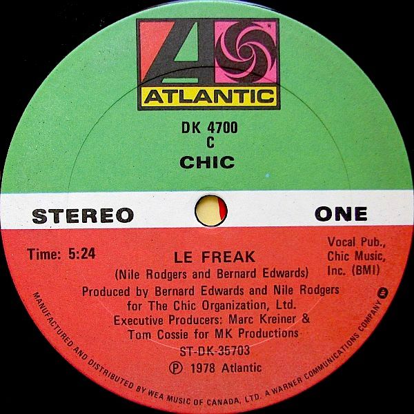 Chic - Le Freak (12") [Vinyl] | Atlantic (DK 4700) - main