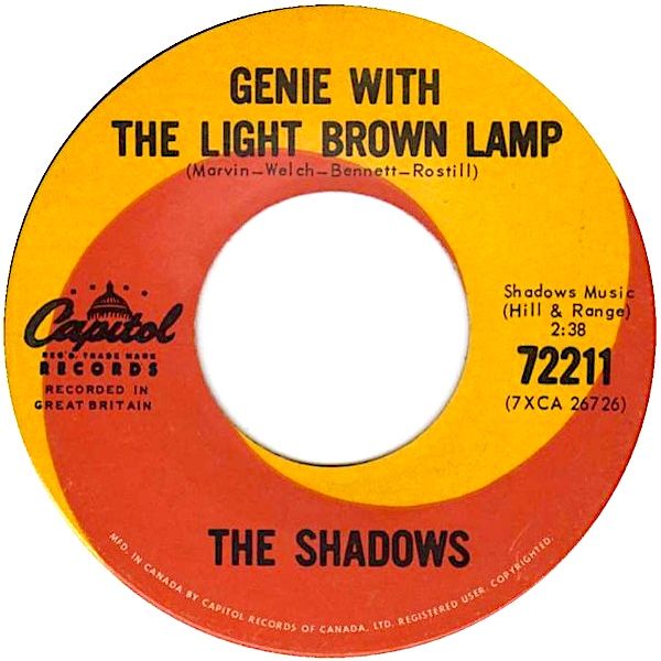 The Shadows - Genie With The Light Brown Lamp (7") [Vinyl] | Capitol Records (72211) - main