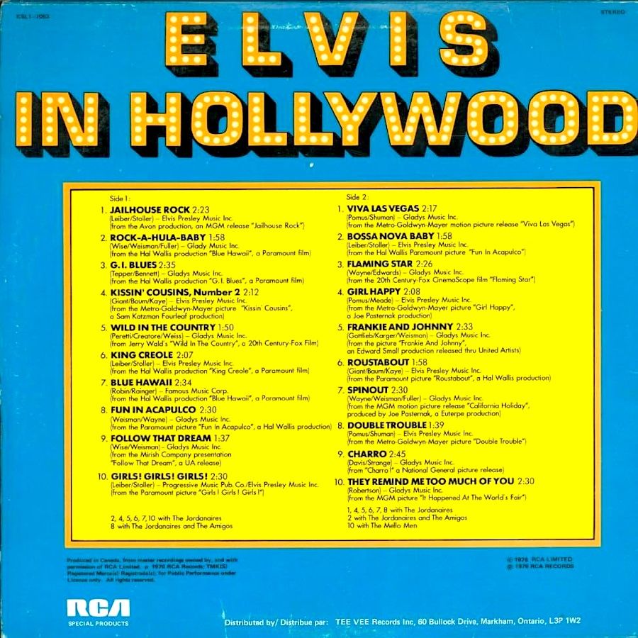 Elvis Presley - Elvis In Hollywood [Vinyl] | RCA Special Products (KSL1-7053) - 2