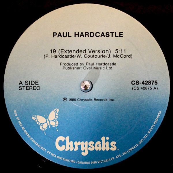 Paul Hardcastle - 19 (12") [Vinyl] | Chrysalis (CS 42875) - main
