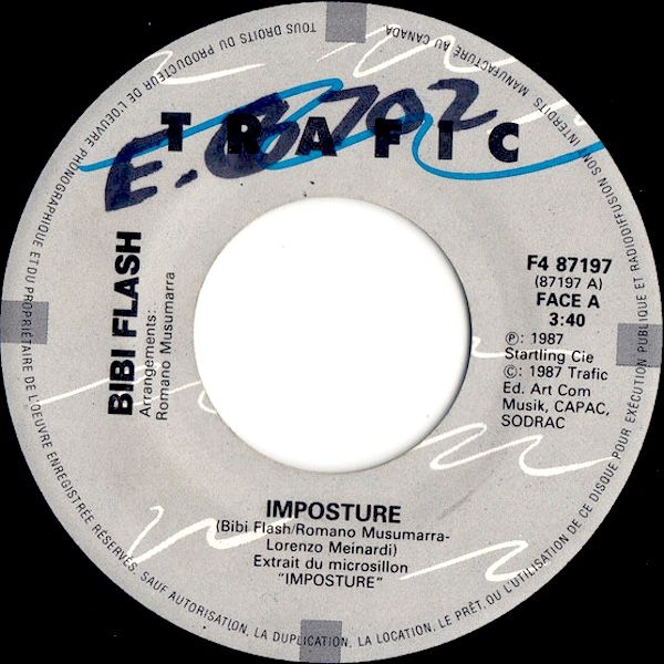 Bibi Flash - Imposture / Un Certain Regard (7") [Vinyl] | Trafic (F4 87197) - main