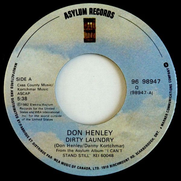 Don Henley - Dirty Laundry / Lilah (7") [Vinyl] | Asylum Records (96 98947) - main