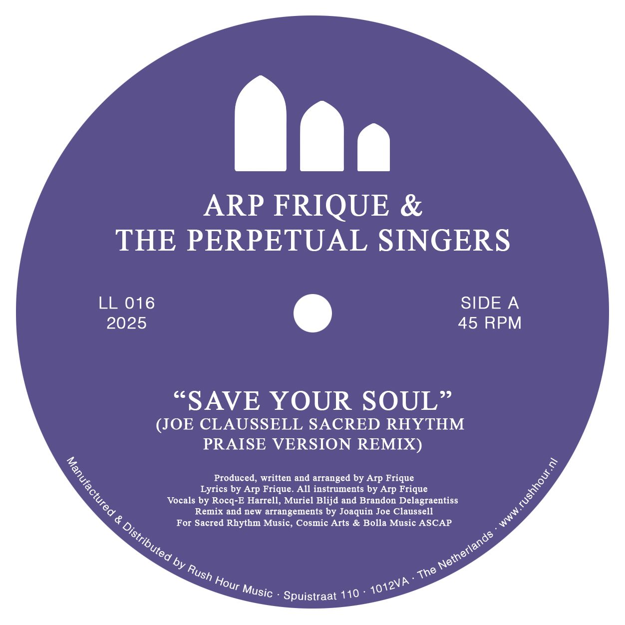 Arp Frique - Save Your Soul (Joe Claussell Sacred Rhythm Praise Version Remix) | UNKNOWNUNKNOWN (LL 016) - main