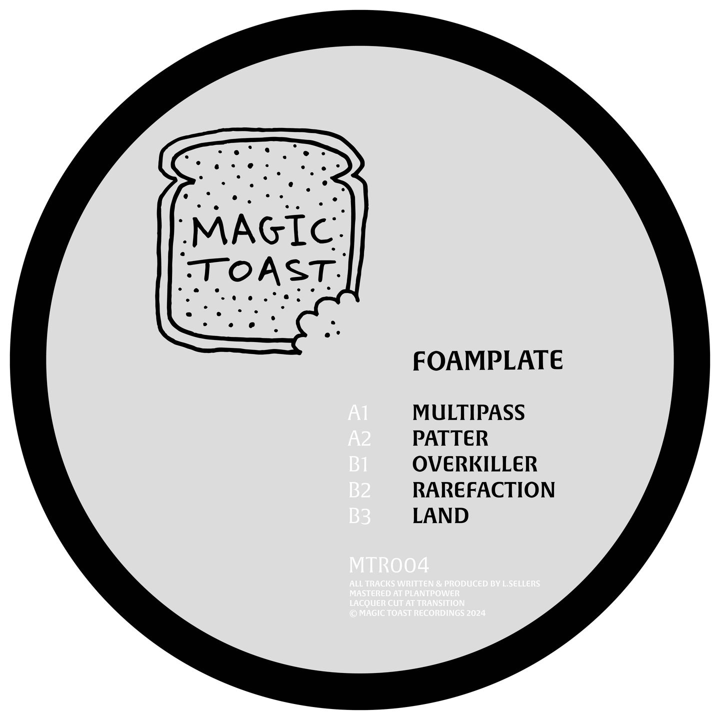 Foamplate - Overkiller | Magic Toast Recordings (MTR004)