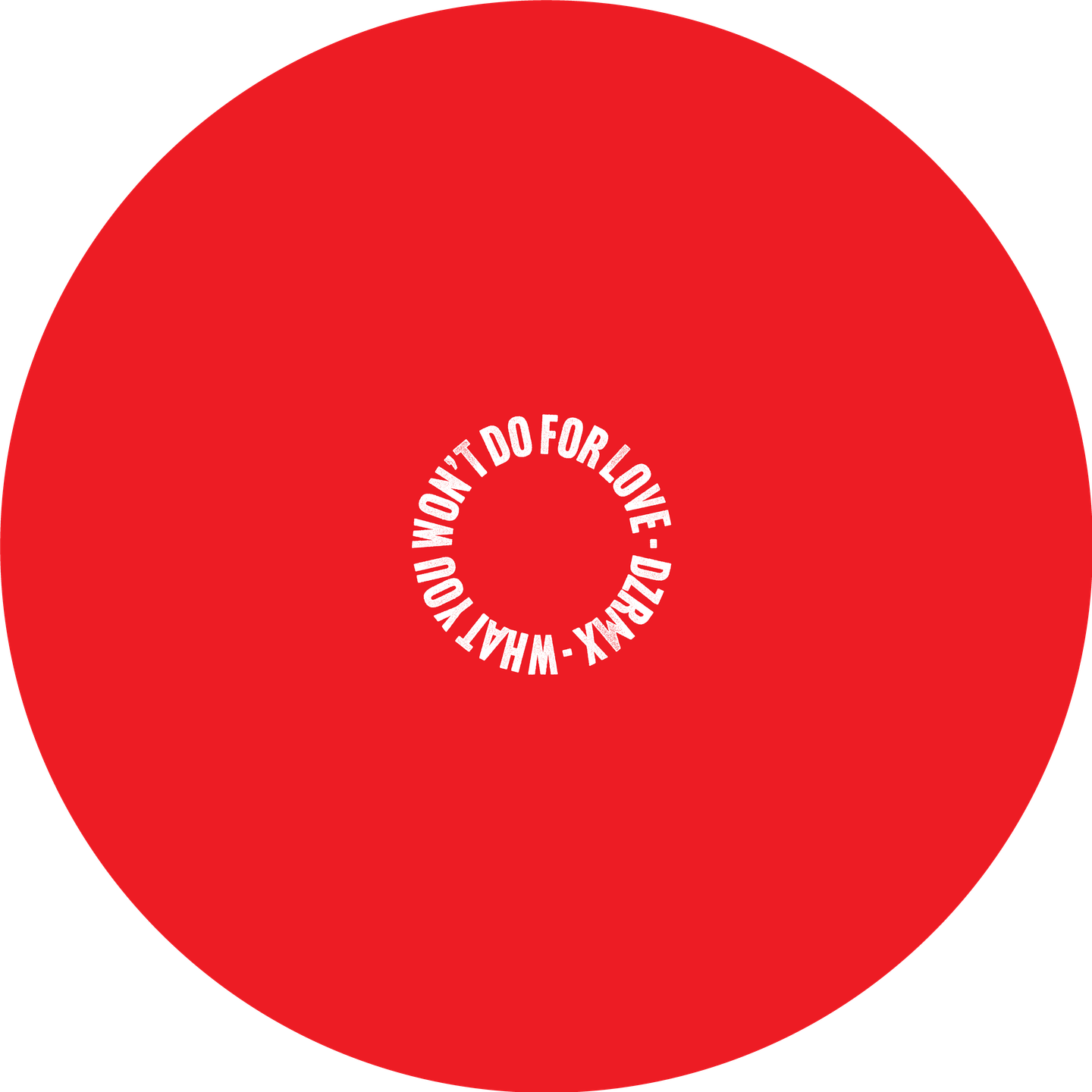 Unknown Artist - What You Won't Do For Love | No 'Label' (DZLUV-1) - main
