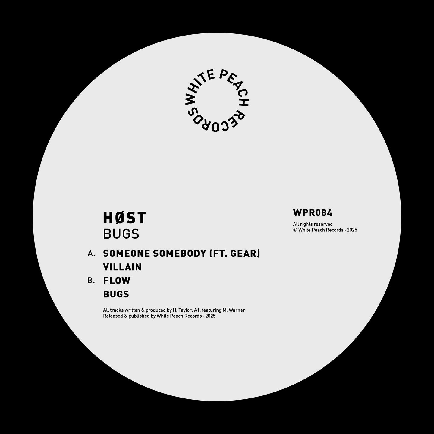Høst - Bugs | White Peach (WPR084) - main