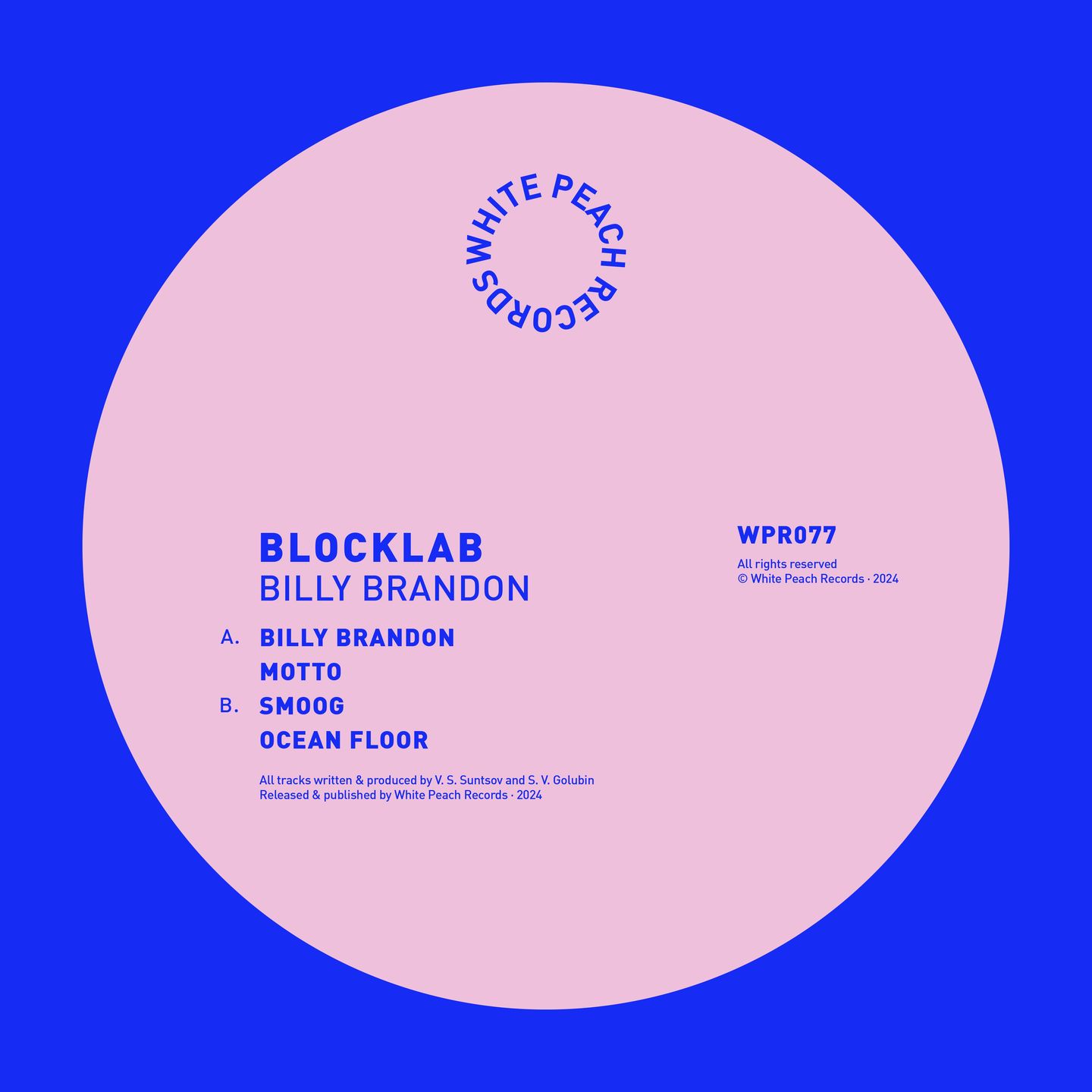 Blocklab - Billy Brandon | White Peach (WPR077) - main