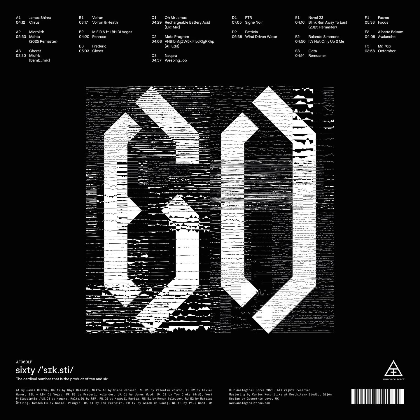 Various - Sixty /'Sɪk.sti/ | Analogical Force (AF060LP) - 2
