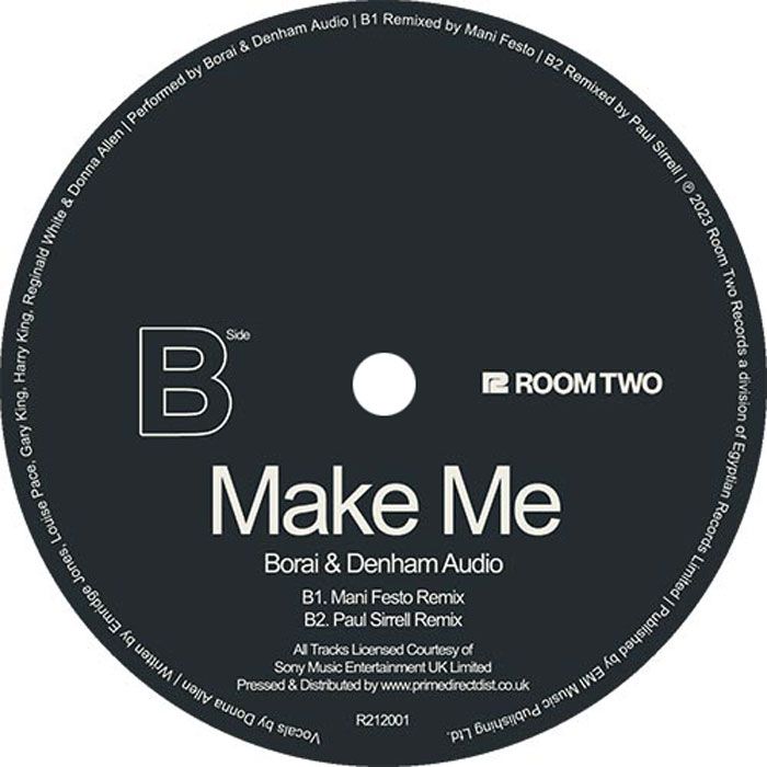 Borai & Denham Audio - Make Me | Room Two Records (R212001) - 3