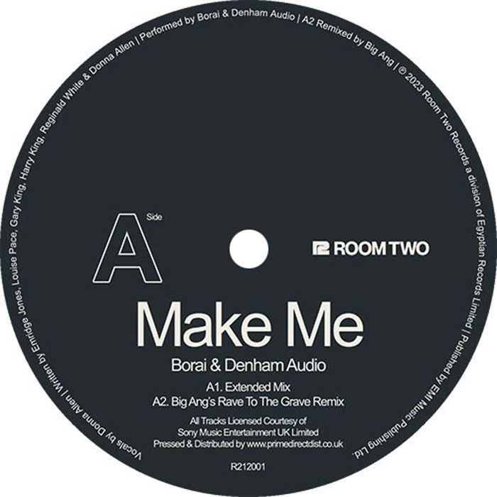 Borai & Denham Audio - Make Me | Room Two Records (R212001) - 2