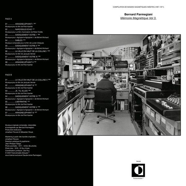 Bernard Parmegiani - Mémoire Magnétique, Vol. 3 (1967-1971) | Transversales Disques (TRS35) - 2 Bernard Parmegiani - Mémoire Magnétique, Vol. 3 (1967-1971) | Transversales Disques (TRS35) - 2