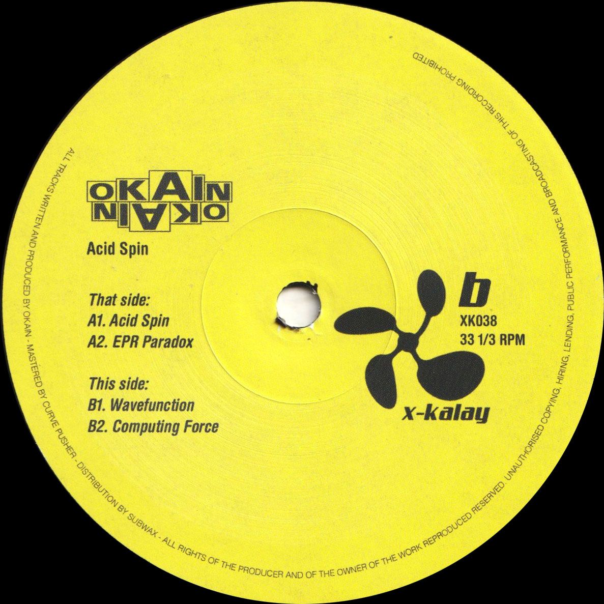 Okain - Acid Spin | X-Kalay (XK038)