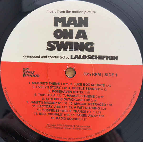 Man On A Swing (Original Motion Picture Soundtrack)
