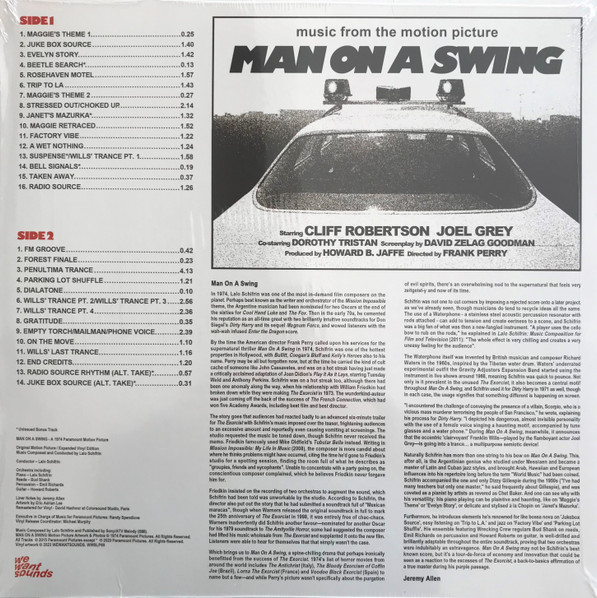 Man On A Swing (Original Motion Picture Soundtrack)