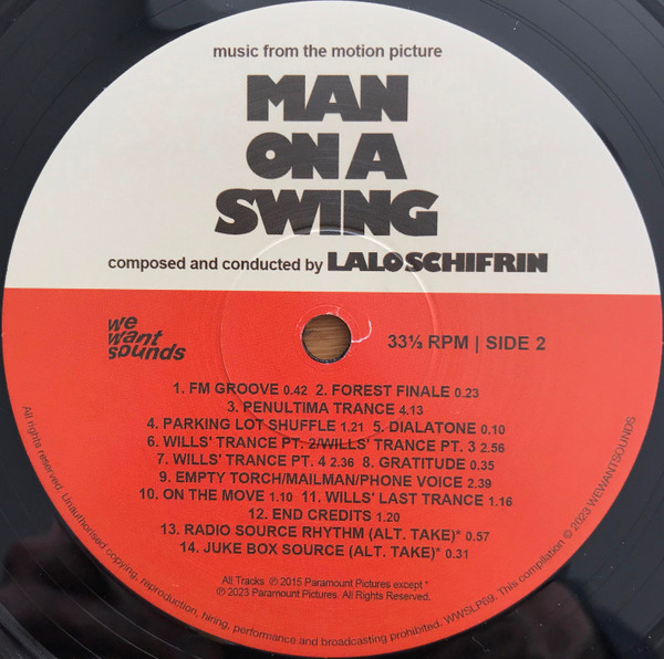 Man On A Swing (Original Motion Picture Soundtrack)