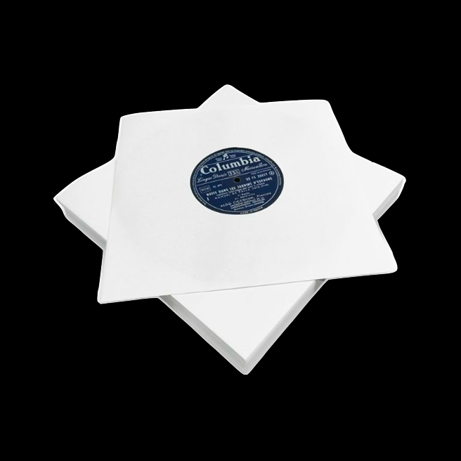 Planète Disque - White Record Sleeve 10" Vinyl Cover - main Planète Disque - White Record Sleeve 10" Vinyl Cover - main
