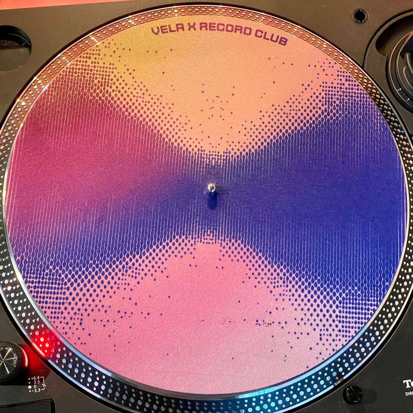 vela x record club - double-sided felt slipmats - main vela x record club - double-sided felt slipmats - main