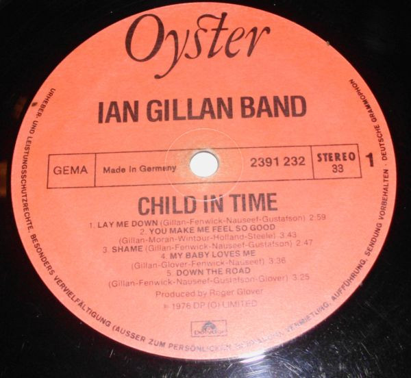 Ian Gillan Band - Child In Time | Polydor (2391 232) - 2 Ian Gillan Band - Child In Time | Polydor (2391 232) - 2
