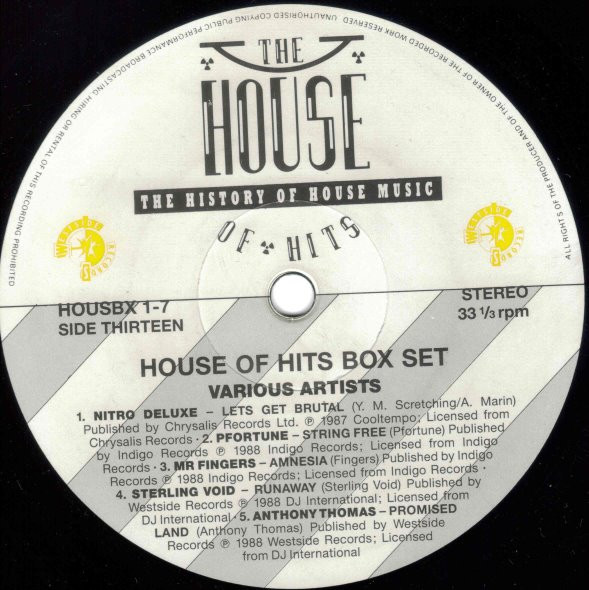 Various - The House Of Hits - The History Of House Music | Westside Records (HOUSBX 1) - 23