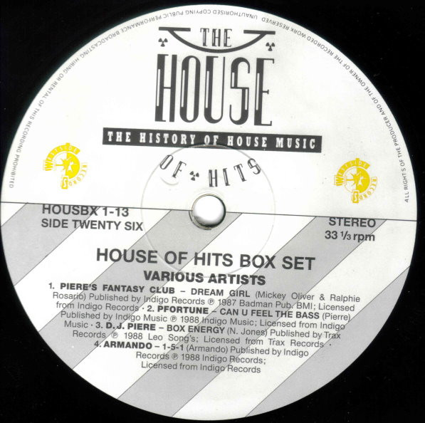 Various - The House Of Hits - The History Of House Music | Westside Records (HOUSBX 1) - 29