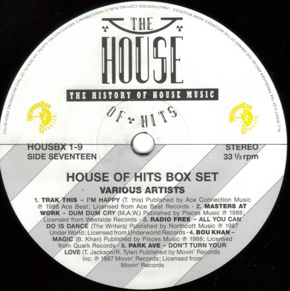 Various - The House Of Hits - The History Of House Music | Westside Records (HOUSBX 1) - 14