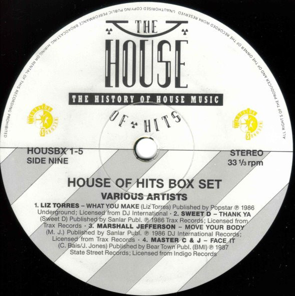 Various - The House Of Hits - The History Of House Music | Westside Records (HOUSBX 1) - 27