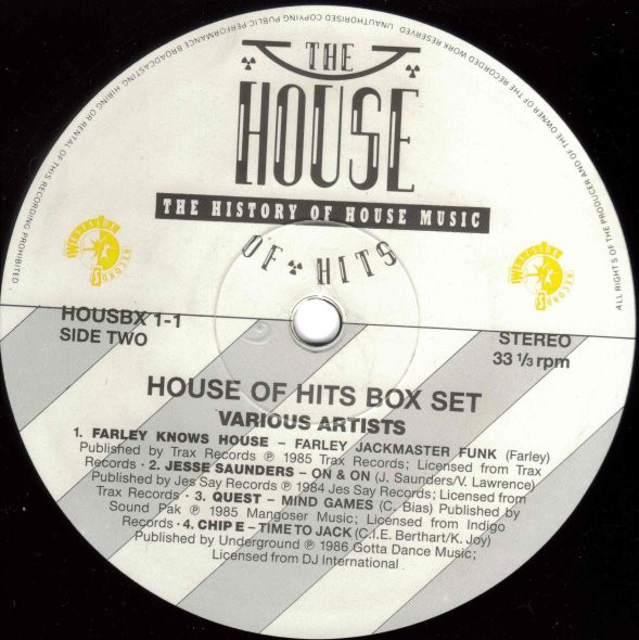 Various - The House Of Hits - The History Of House Music | Westside Records (HOUSBX 1) - 5