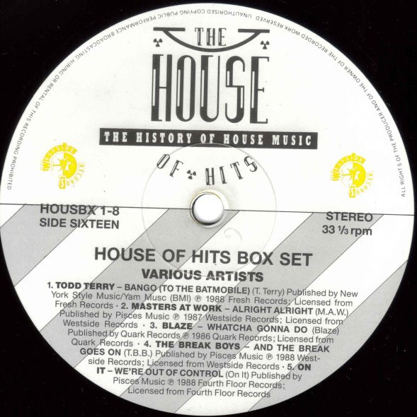 Various - The House Of Hits - The History Of House Music | Westside Records (HOUSBX 1) - 11