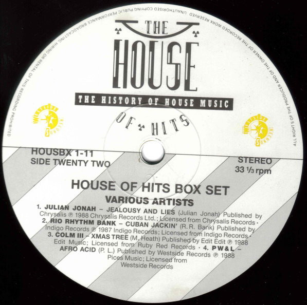 Various - The House Of Hits - The History Of House Music | Westside Records (HOUSBX 1) - 19