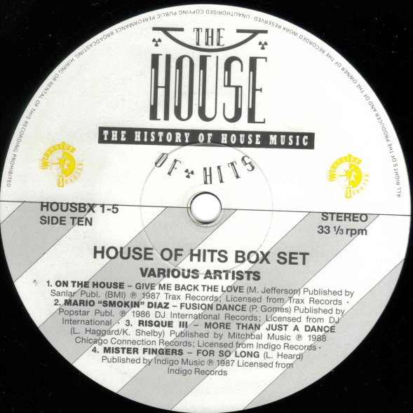 Various - The House Of Hits - The History Of House Music | Westside Records (HOUSBX 1) - 28