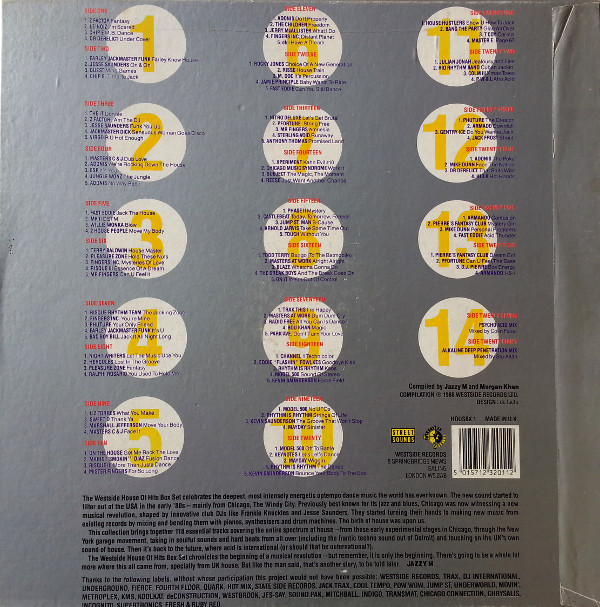 Various - The House Of Hits - The History Of House Music | Westside Records (HOUSBX 1) - 2