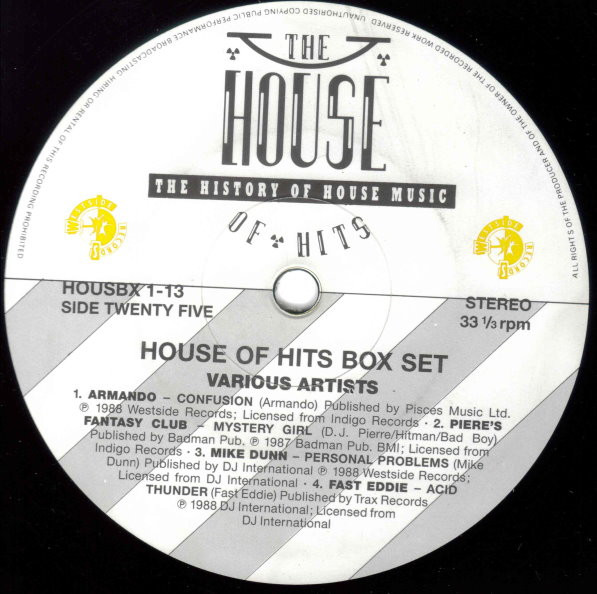 Various - The House Of Hits - The History Of House Music | Westside Records (HOUSBX 1) - 22