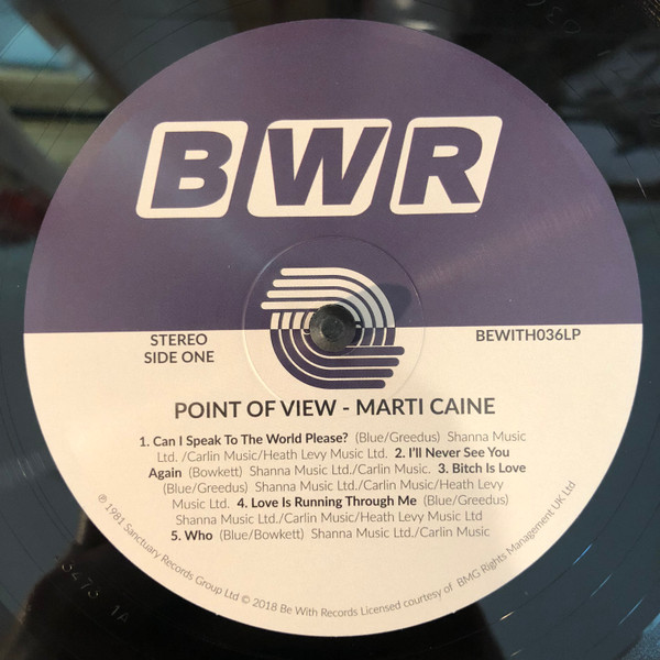 Marti Caine - Point Of View | Be With Records (BEWITH036LP) - 5 Marti Caine - Point Of View | Be With Records (BEWITH036LP) - 5
