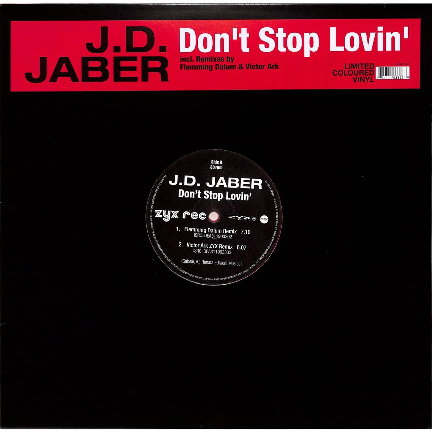 J.D. Jaber - Don't Stop Lovin' | ZYX Music (MAXI 1023-12)