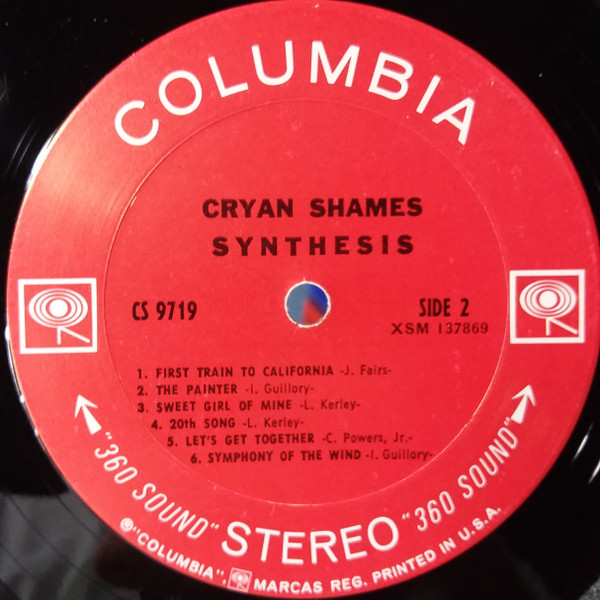 Cryan Shames - Synthesis | Columbia (CS 9719) - 3