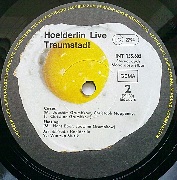 Hoelderlin - Traumstadt | Spiegelei (INT 180.602) - 5