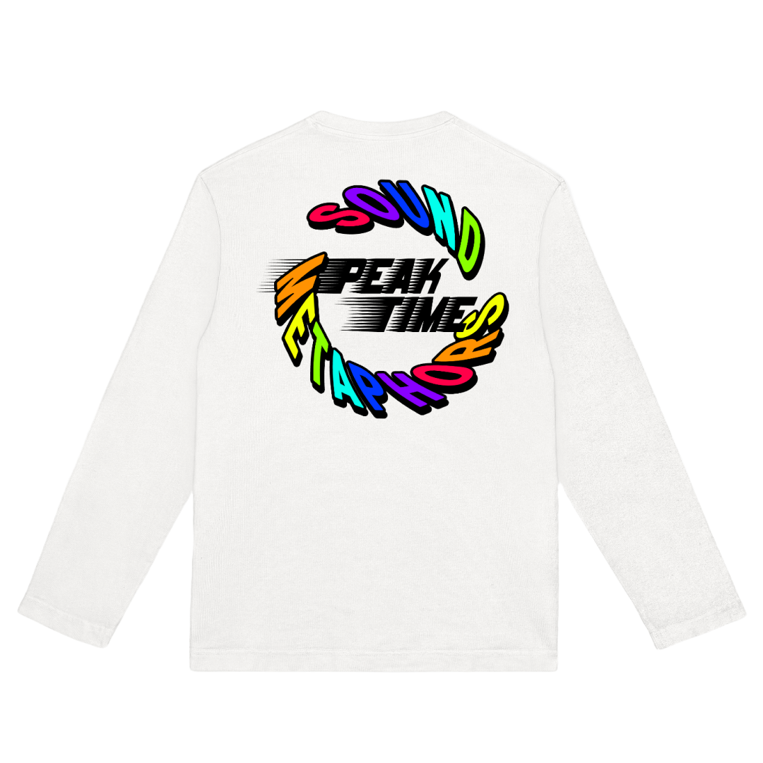 Sound Metaphors - PEAK TIME Long Sleeve - White - main