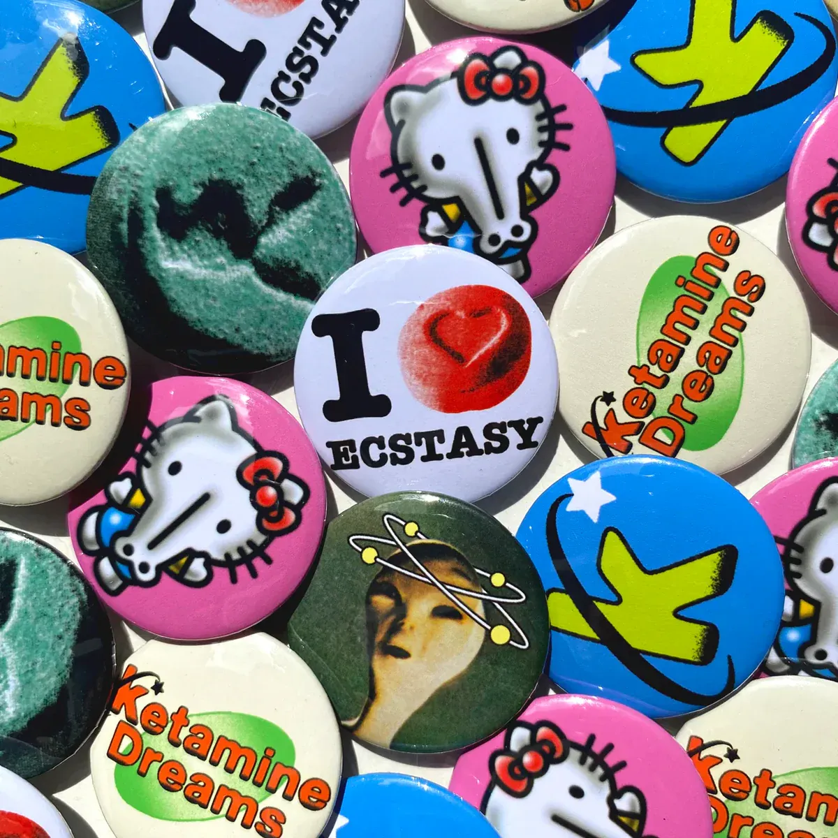 HOMEWARD BOUND - Hardcore Happiness Button Pin Pack - 2 HOMEWARD BOUND - Hardcore Happiness Button Pin Pack - 2