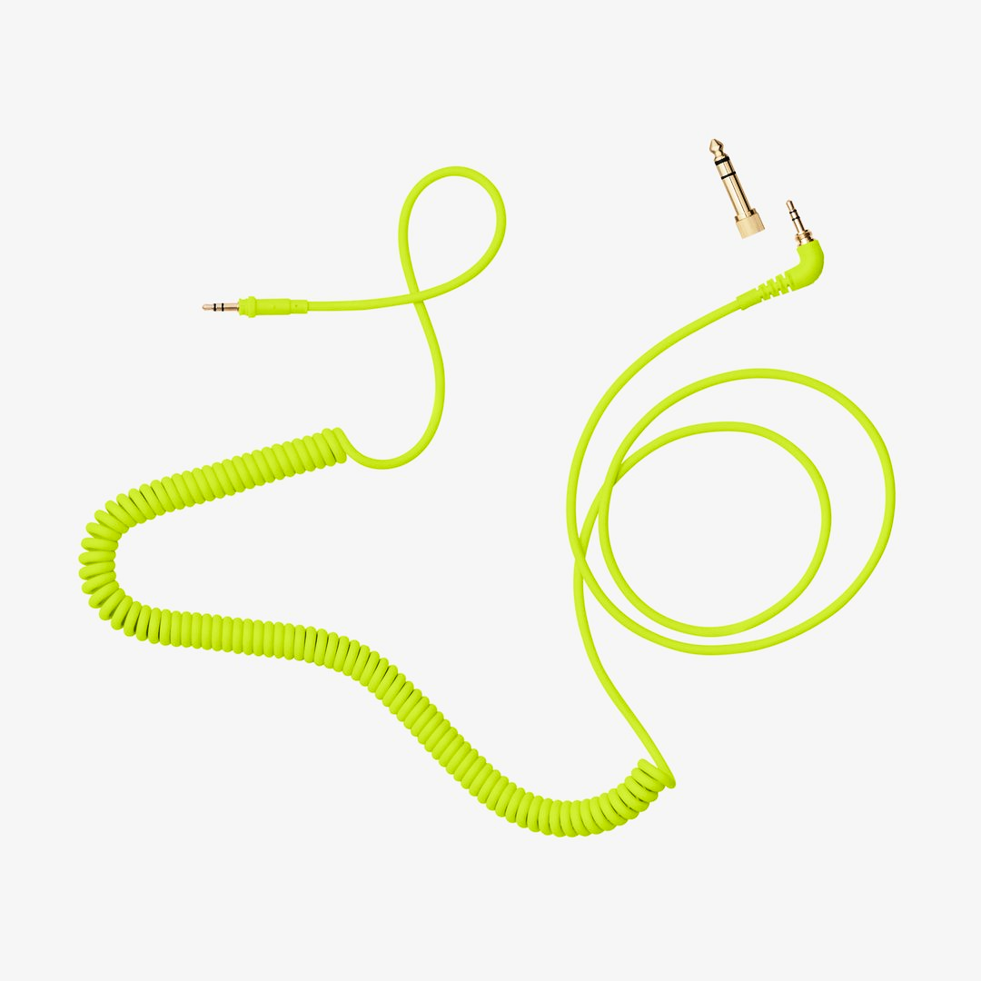 AIAIAI - C18 Coiled cable 1.5m with adapter - Neon - 2