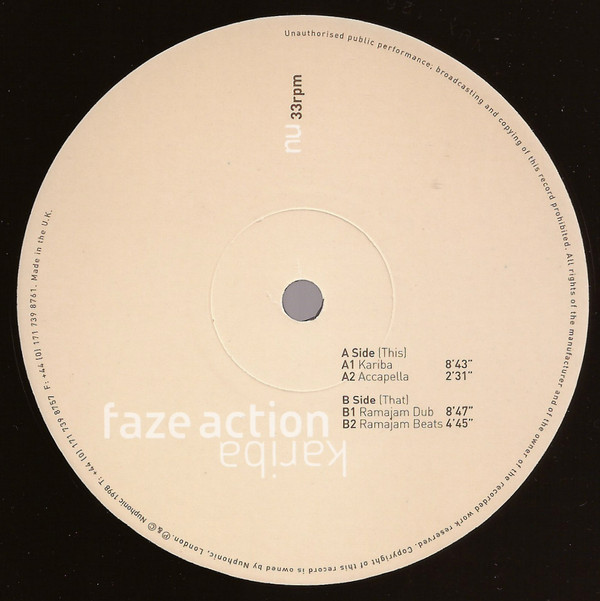 Faze Action Featuring Zeke Manyika - Kariba | Nuphonic (NUX126) - 2