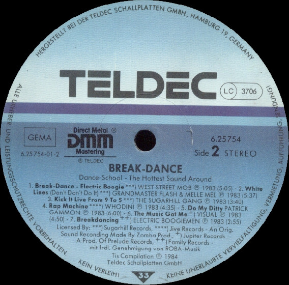 Various - Breakdance Dance School The Hottest Sound Around | TELDEC (6.25754 AO) - 2 Various - Breakdance Dance School The Hottest Sound Around | TELDEC (6.25754 AO) - 2