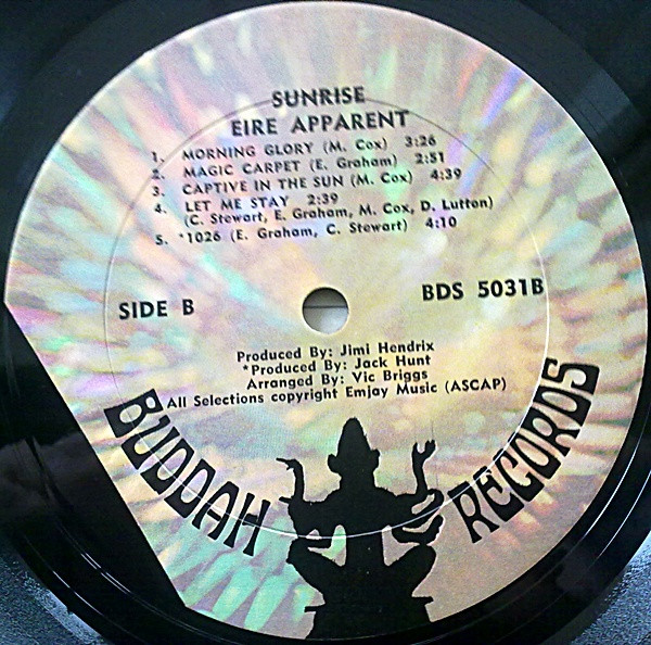 Eire Apparent - Sunrise | Buddah Records (BDS 5031) - 4