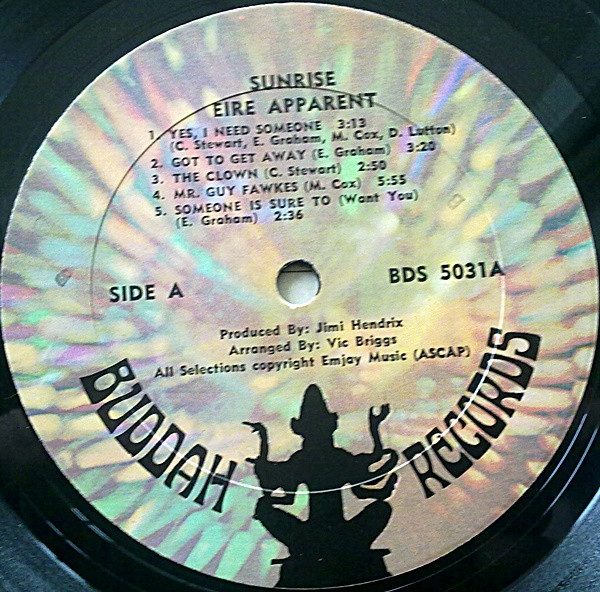 Eire Apparent - Sunrise | Buddah Records (BDS 5031) - 3