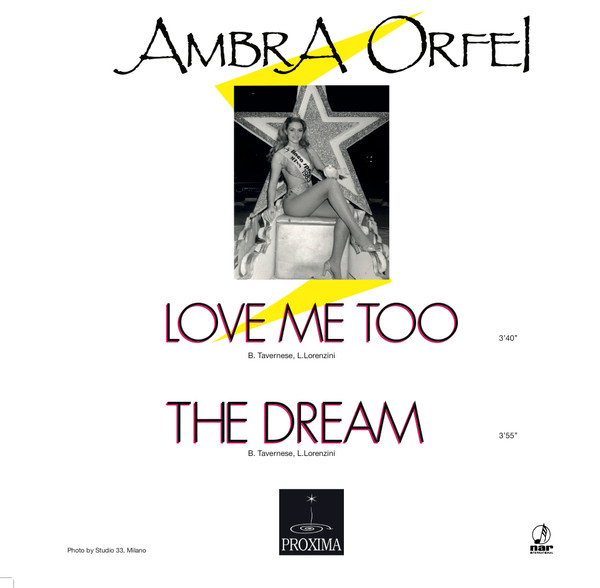 Ambra Orfei - Love Me Too / The Dream  | Proxima. (PROXIMA002) - 2