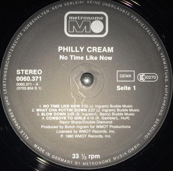 Philly Cream - No Time Like Now | Metronome (0060.371) - 3 Philly Cream - No Time Like Now | Metronome (0060.371) - 3