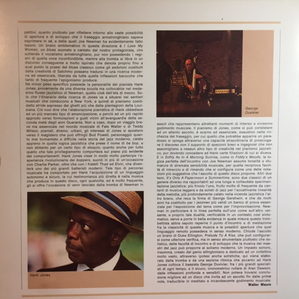 Joe Newman , Hank Jones , George Duvivier , Alan Dawson - I Giganti Del Jazz Vol. 50 | Curcio (GJ-50) - 4 Joe Newman , Hank Jones , George Duvivier , Alan Dawson - I Giganti Del Jazz Vol. 50 | Curcio (GJ-50) - 4