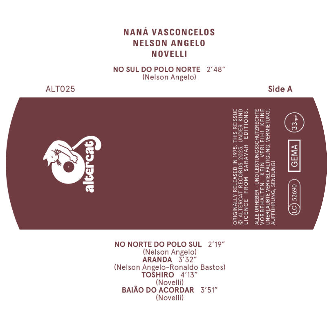 Naná  &  Nelson Angelo  &  Novelli - Naná Nelson Angelo Novelli | Altercat Records (ALT025) - 3