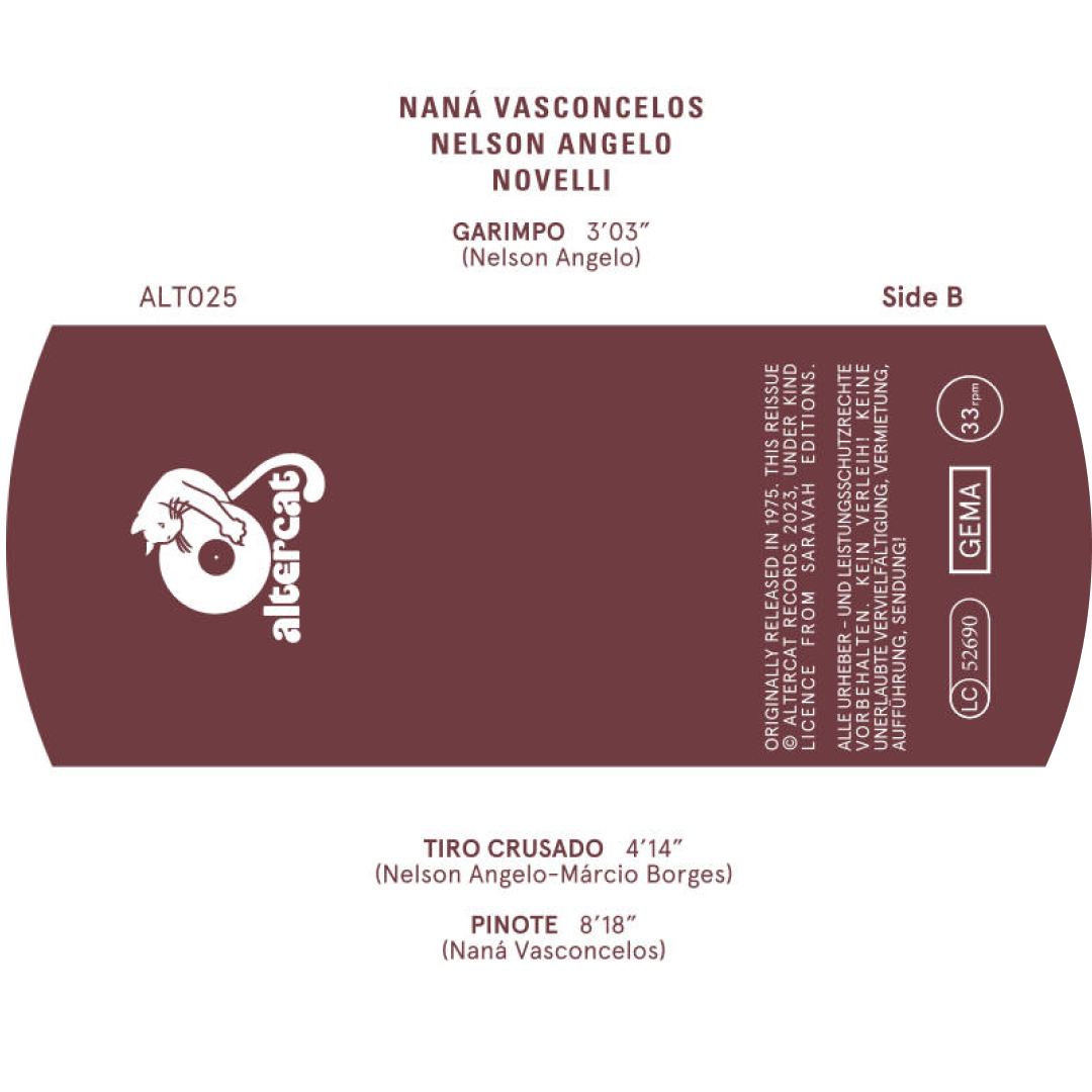 Naná  &  Nelson Angelo  &  Novelli - Naná Nelson Angelo Novelli | Altercat Records (ALT025) - 4
