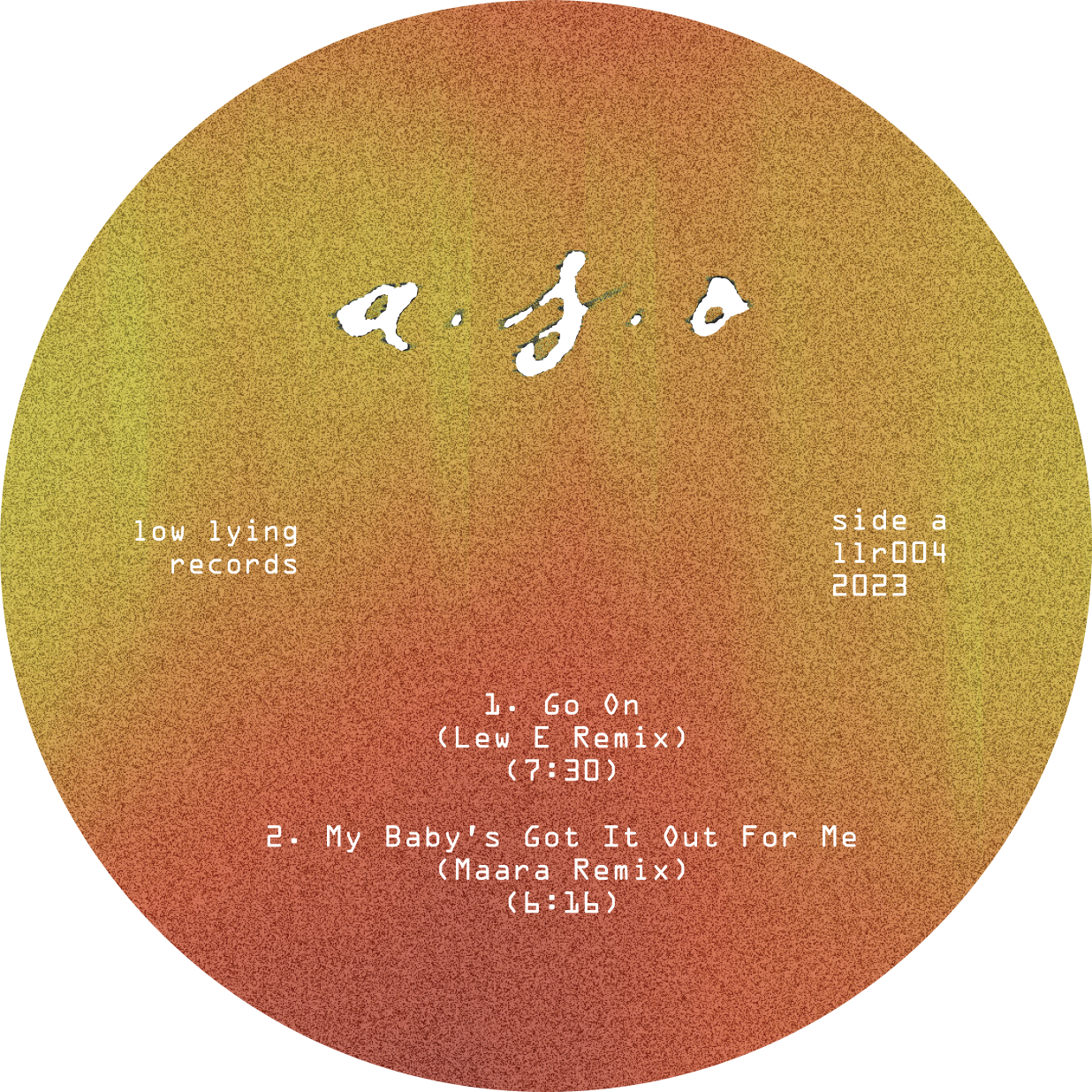 a.s.o. - A.s.o. remixed ✵✵✵ 2024 REPRESS ✵✵✵ | Low Lying Records (LLR004) - 3